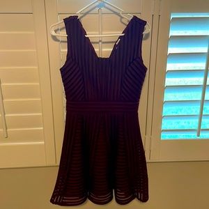 Gorgeous Cabernet color dress.